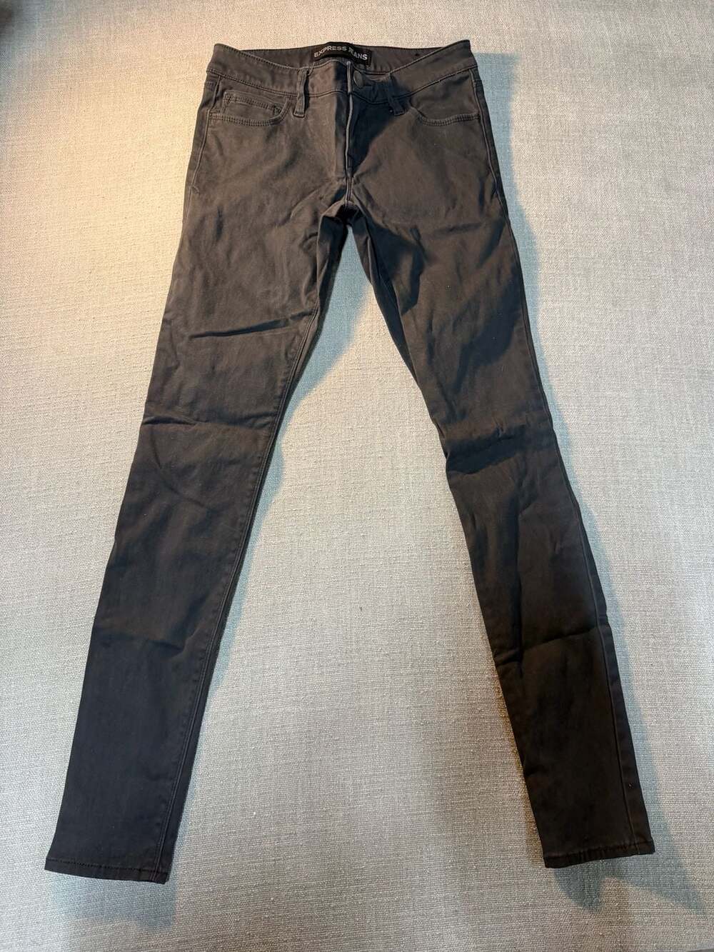 Express Jeans Stella Low Rise Black Legging Pants